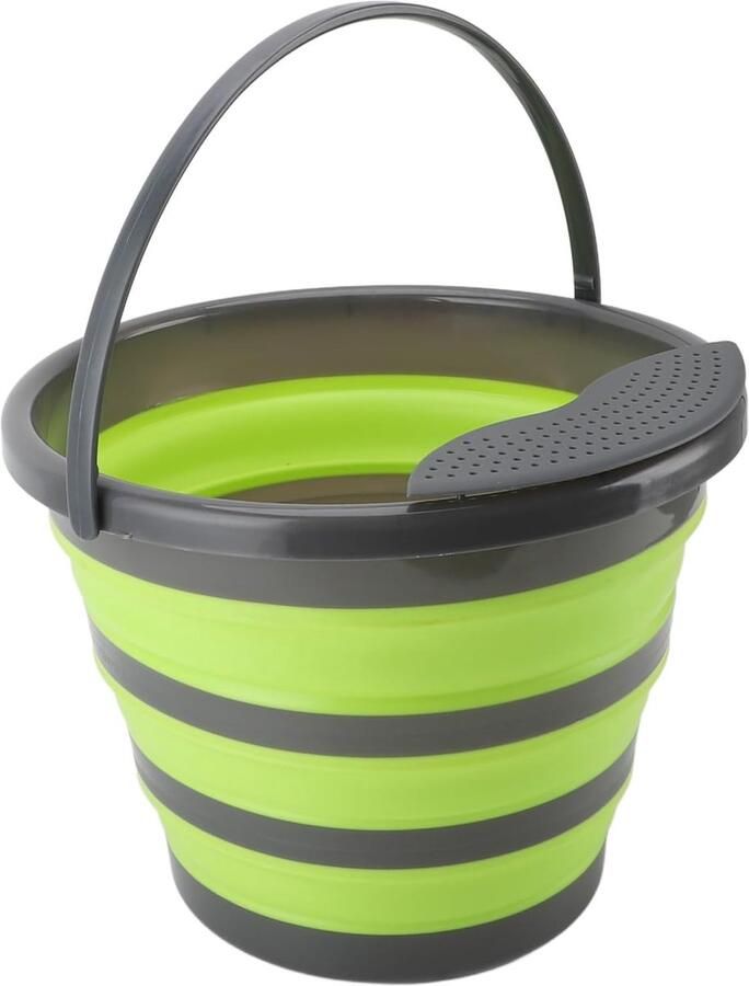 Opvouwbare Wasmachine Mini Wasmachine Kleine Kleding Wassen Ultrasone Reiniging 10 Liter Groen