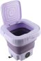 Draagbare Wasmachine Mini Emmer Kleding Wassen Automatische Reiniging 11 Liter Capaciteit Wit - Thumbnail 2
