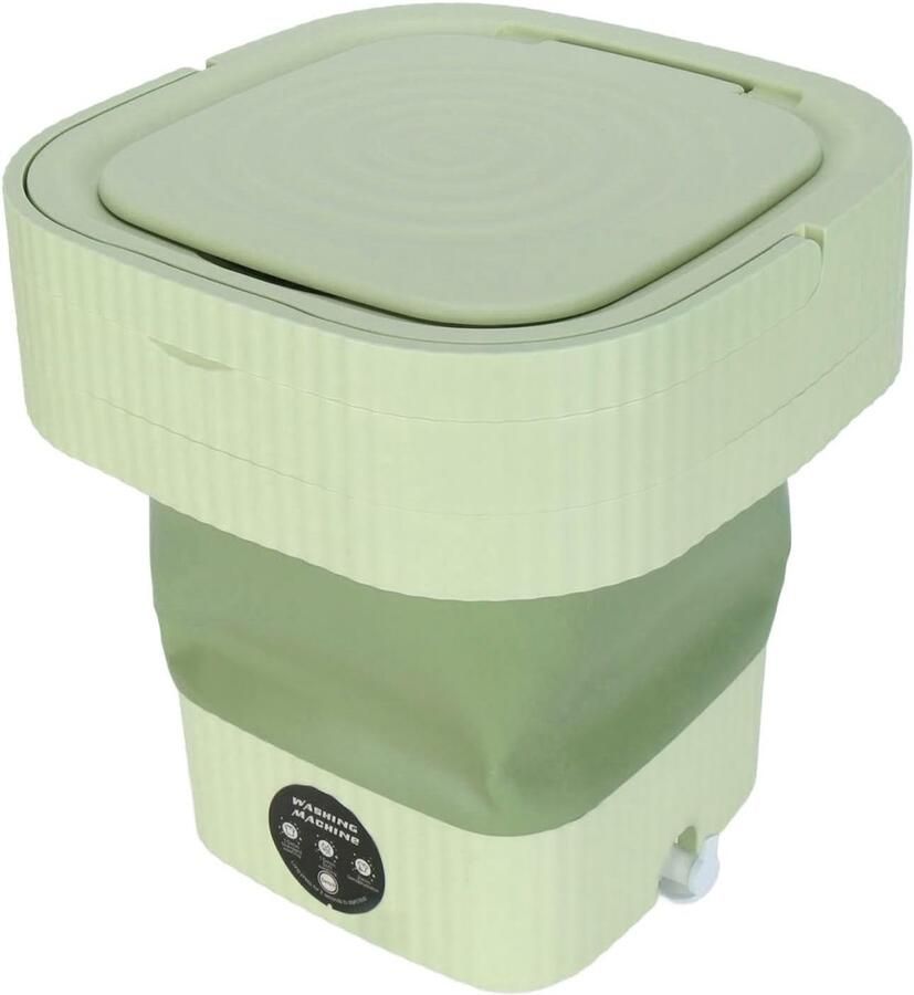 Opvouwbare Wasmachine Mini Wasmachine Kleine Was Ruimtebesparend Ontwerp 10L Capaciteit Groen