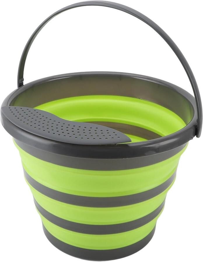 Opvouwbare Wasmachine Mini Wasser Babykleding Wassen Ultrasone Reiniging 10L Capaciteit Groen