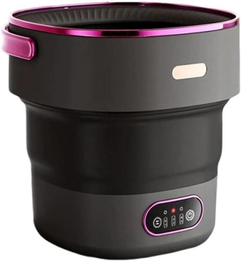 Opvouwbare Wasunit Mini Wasmachine Ondergoed Wassen Was en Droogfunctie 13 Liter Capaciteit Kaki