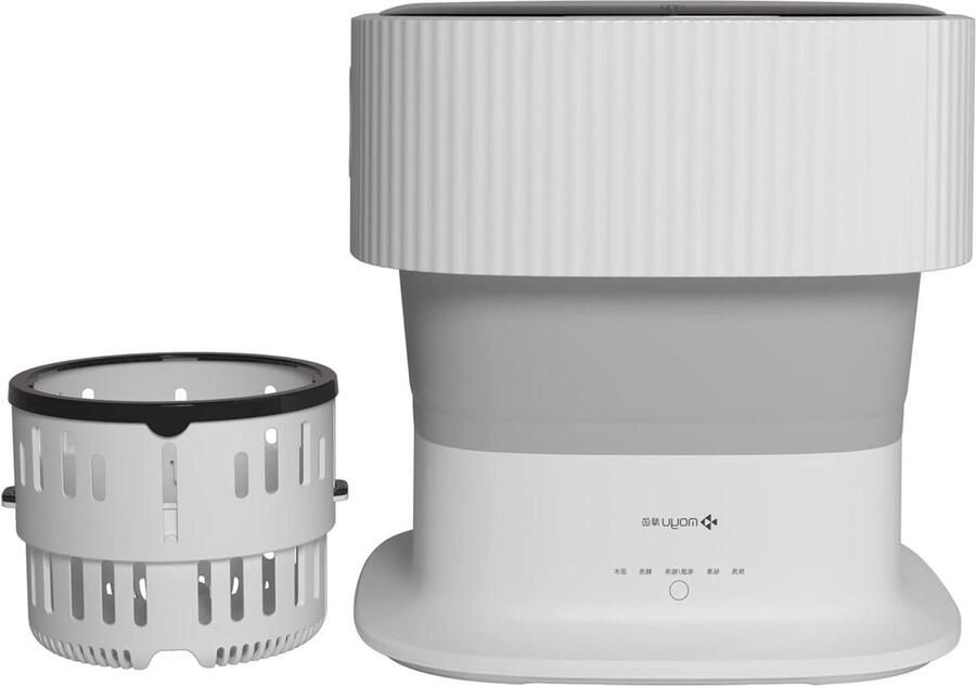 Opvouwbare Wasunit Mini Wasmachine Snel Wassen Met Centrifuge 9 Liter Wit