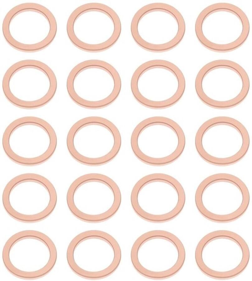 Pakkingen Koper Wasmachine Motorfietsen Fietsen Geschikt voor voertuigen 60 stuks 10mmx14mmx1.5mm