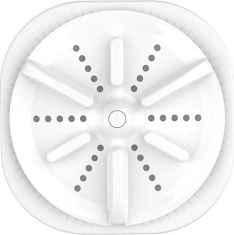 Portable Mini Turbo Switch Three-Speed Timing Washing Machine Size: Turbine Basic(White)