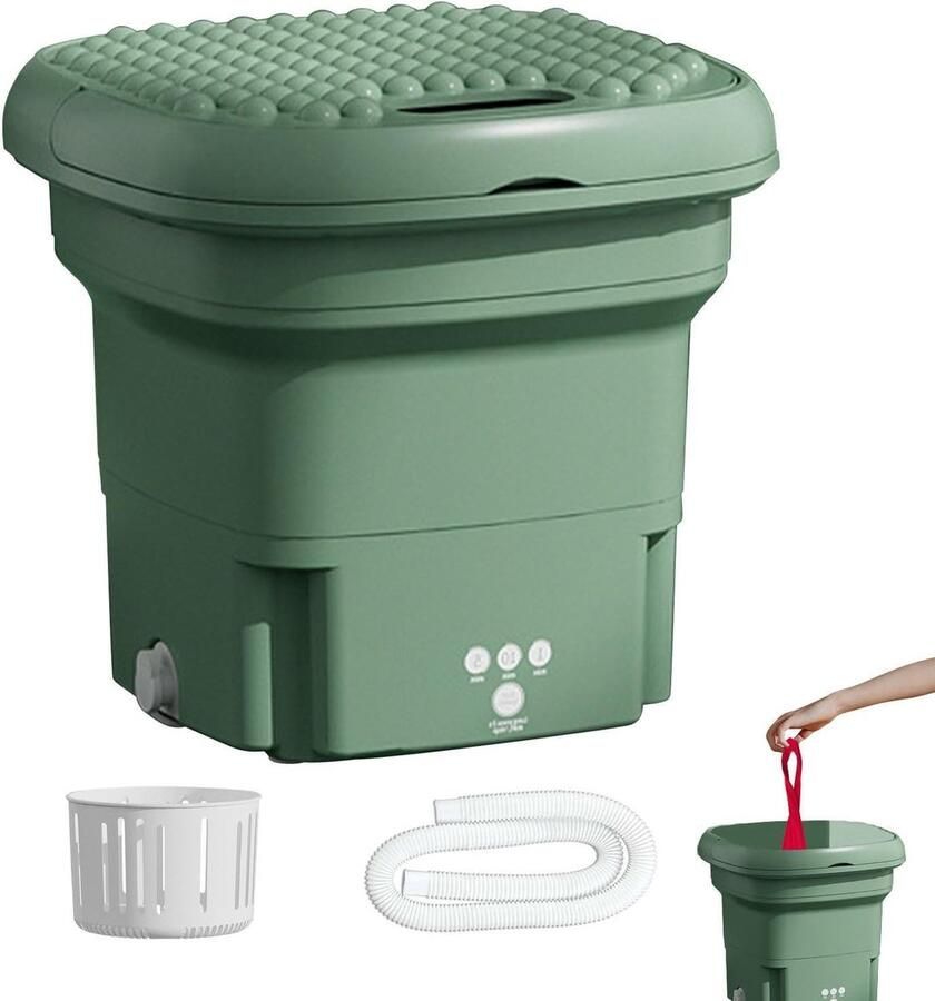 PRIMUZ Opvouwbare wasmachine 2 8 liter draagbaar kleine wasdroger tablet-wasmachine voor ondergoed babykleding kleine wasmachine