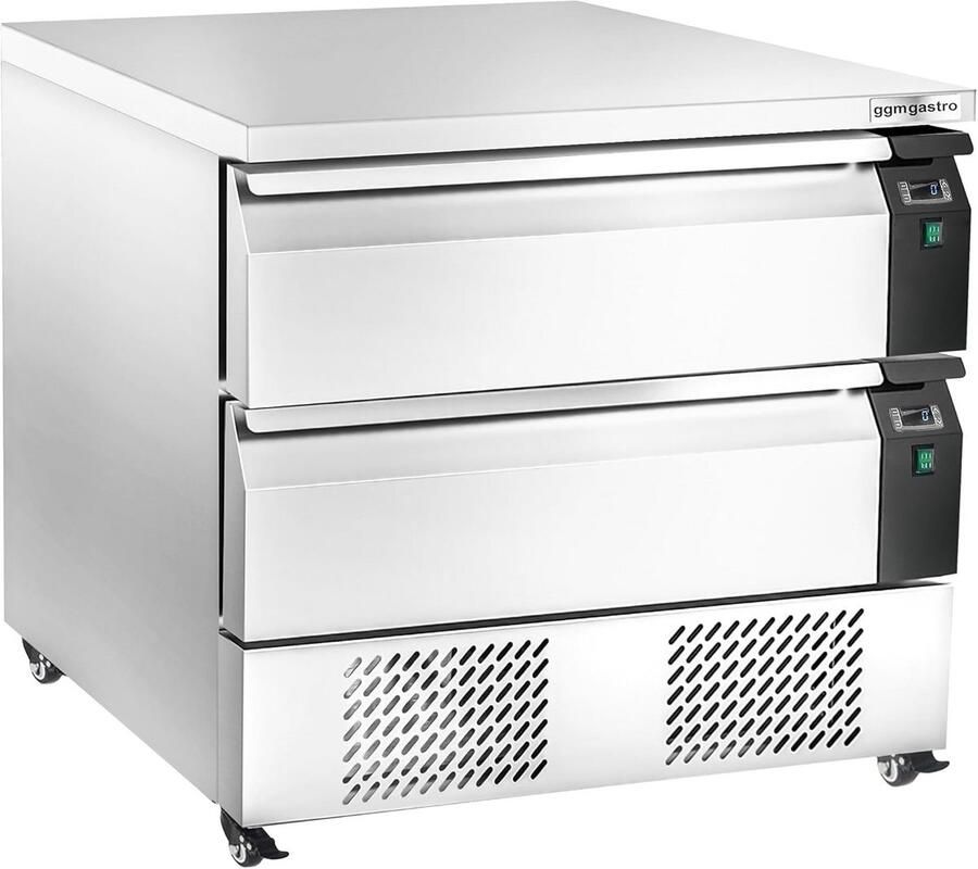 Professionele Onderbouw Diepvries Koelcombinatie 905mm met 2 Laden