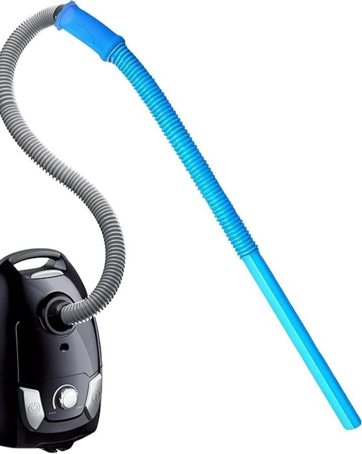 Reinigingsset Drogerventilatie Pluisverwijderaar Vacuüm Efficiënt Ontluchten Telescopisch Flexibel Ontwerp 79 cm Lengte Blauw