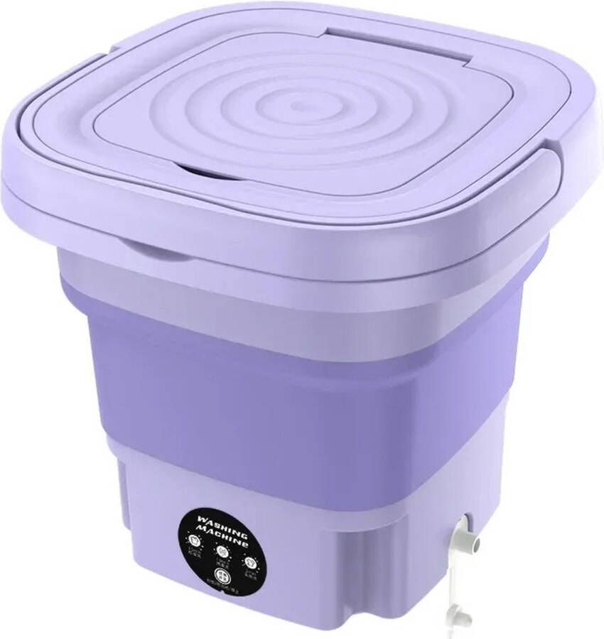 RM Store Mini Wasmachine Draagbaar Opvouwbaar Schoonmaak Outdoor Voor Sokken Voor Ondergoed Paars 29.5 X 29.5 X 29CM