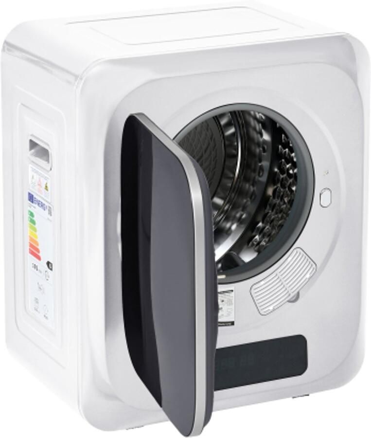Roestvrijstaal Droger 48x40x57 5cm Wit Plastic Oververhittingsbeveiliging Wandmontage MeervoudigeFiltratie 6Programma's 6Functies Thuis