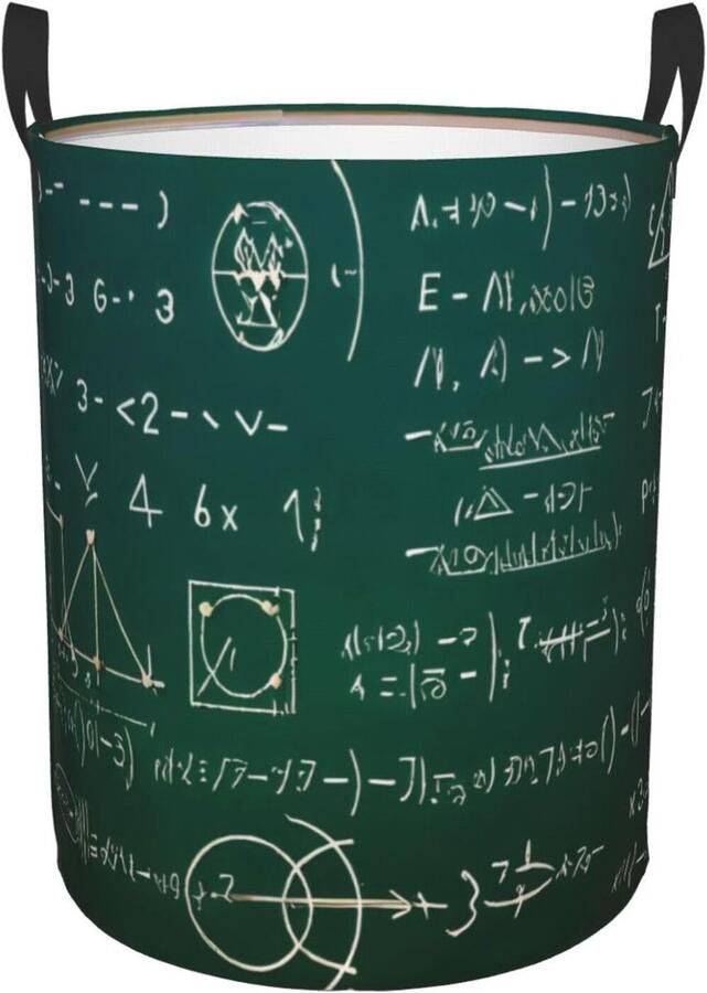 Ronde Wasmand Vuile Kledingmand Opbergen Wassen Waterdichte Oxford Stof 40x40x50 cm 3 D Patroon