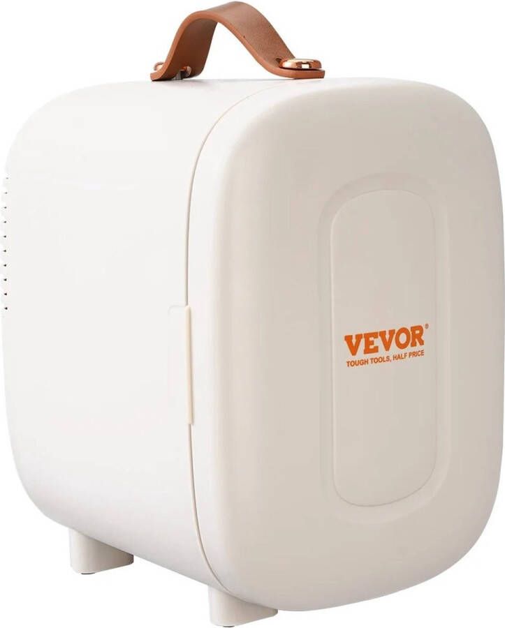 Roroa Mini Koelkast Kleine Koelkast Geschikt Voor Op Bureau 4L Wit