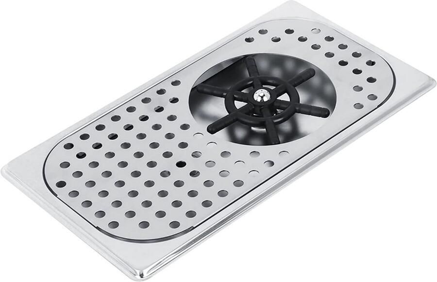 RVS Bekerwasser met Brede Diameter voor Snel Reinigen in Keuken en Horeca