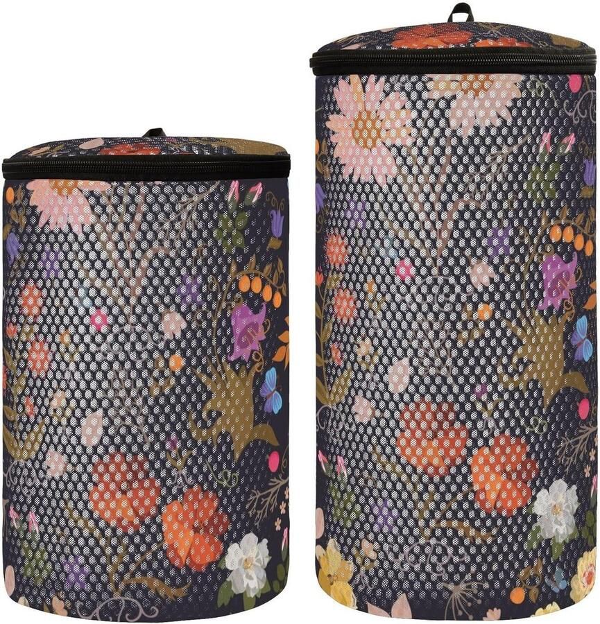 Schoen Waszak 2 Pcs Sneaker Wasmachine Bloemen Ornament Leuke Cartoon Wassen Schoenen In Wasmachine Wassen Tas