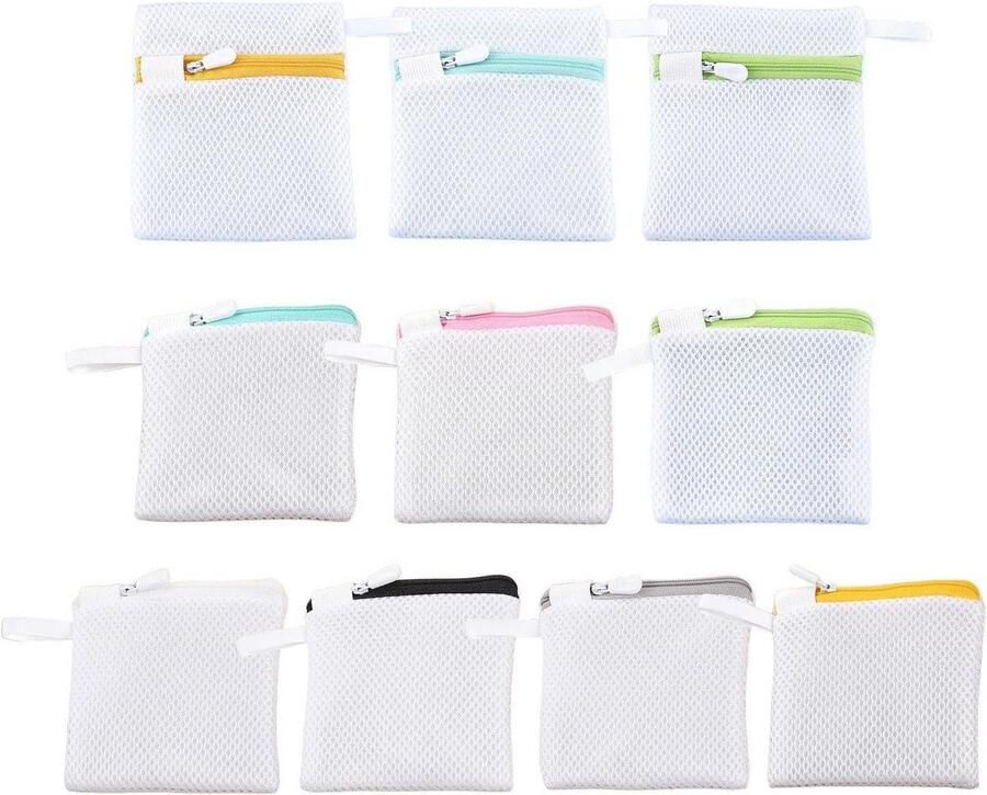 Set van 10 Mini Waszakken voor Ondergoed en Sokken Ademende Netopbergtas