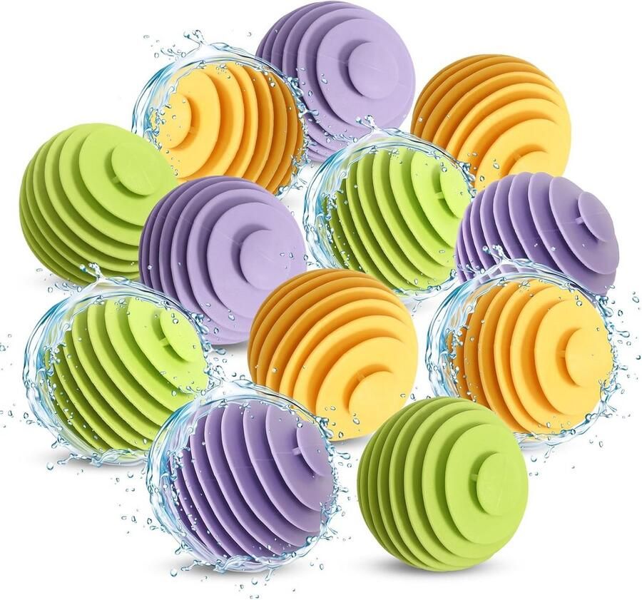 Set van 12 Herbruikbare Droogballen voor Droger en Wasmachine Anti-Klitten & Snellere Droogtijd