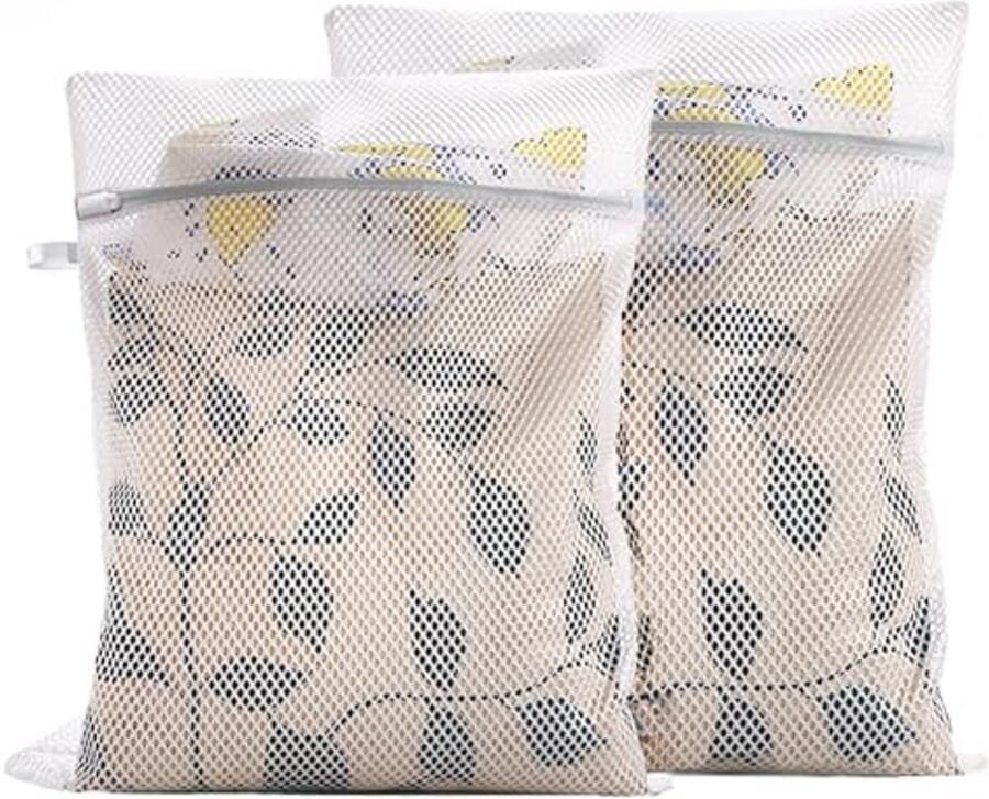 Set van 2 Wasnetten voor Delicate Kleding 30 x 40 cm Herbruikbare Waszakken