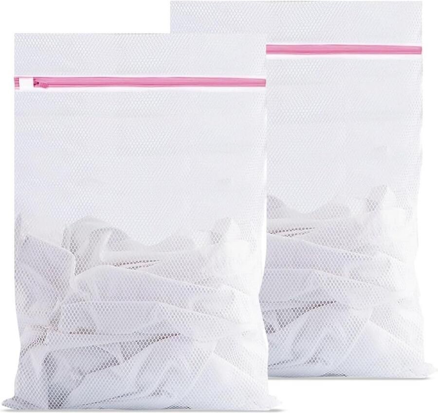 Set van 2 Waszakken voor Fijn Wasgoed (30x40 cm) Beschermend Wasnet voor Wasmachine