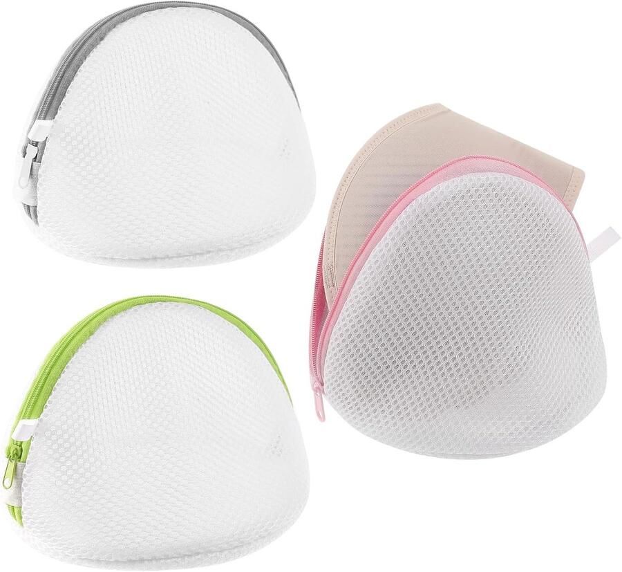 Set van 3 Ronde Wasmachine Wasnetten voor Delicaat Wasgoed