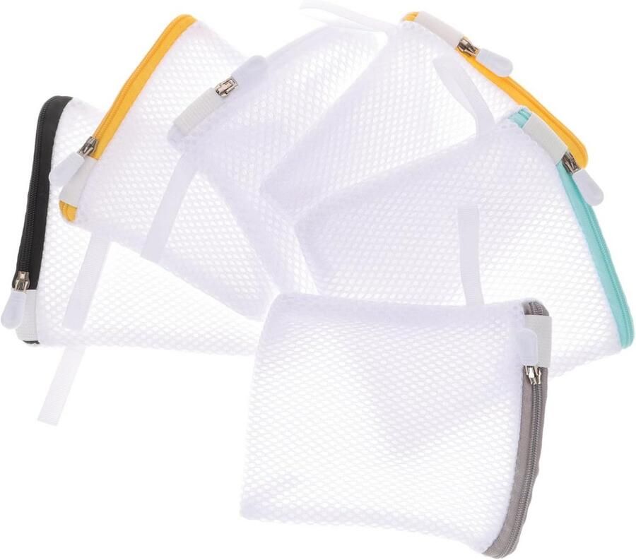 Set van 6 Opvouwbare Waszakken voor Fijnwas en Ondergoed