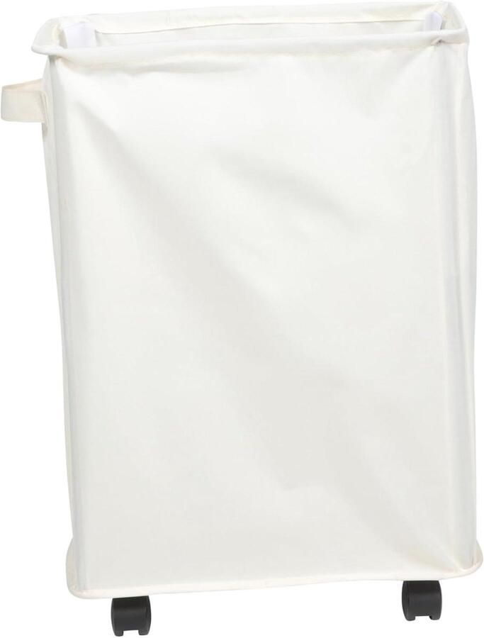Smalle Wasmand Waszak met wielen Ruimte Besparen Opvouwbaar ontwerp 54x40cm Zoals getoond
