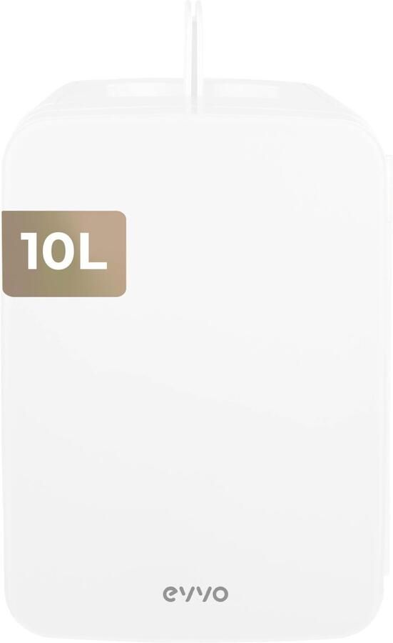 SnelShoppen EVVO F10 Mini-koelkast 10 liter voor Cosmetica en Make-up Draagbare Mini-koelkast met Koud- en Warmtefunctie Stil en Compact AC DC Aa
