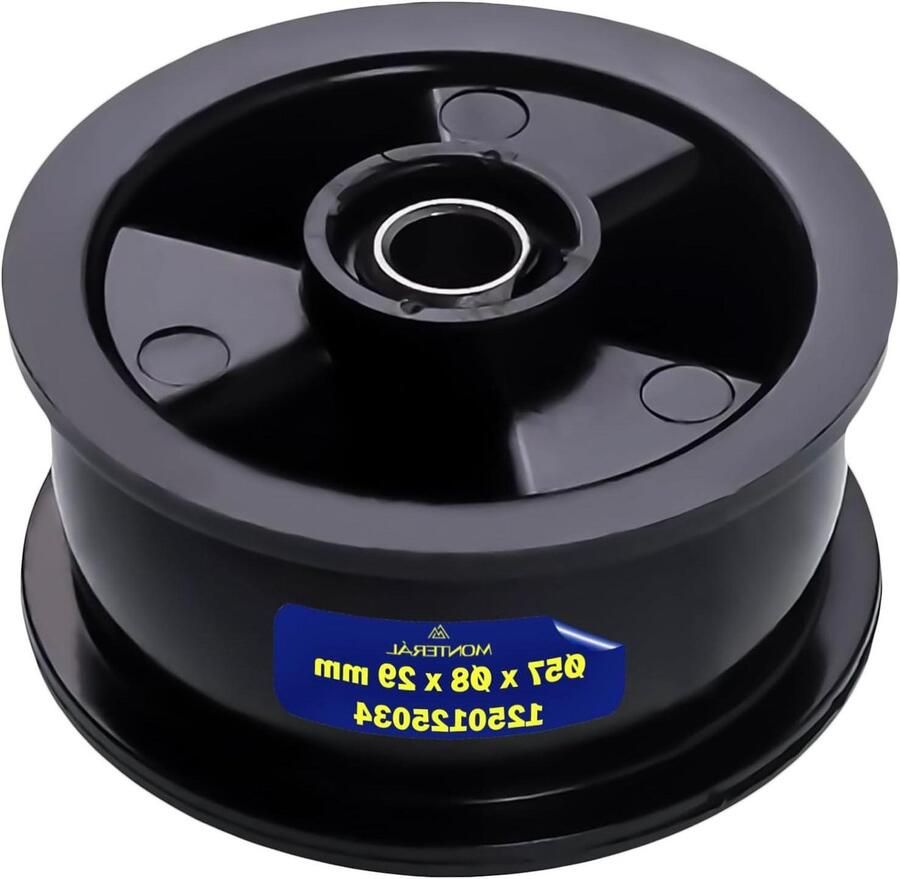 Spanrol voor wasdroger Drogerpoelie Riem Droger Reparatie Duurzaam Hittebestendig 57 mm diameter Zwart