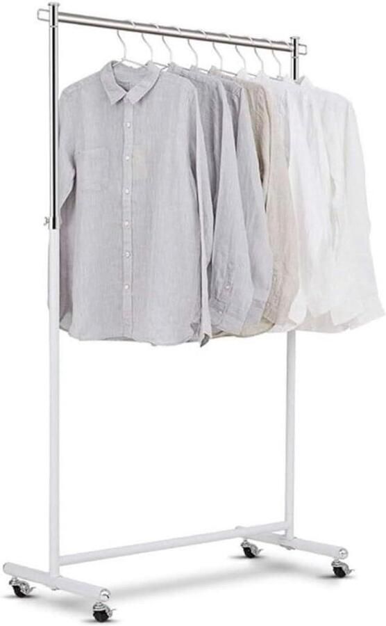 Staande Wasdroger Kledingrek Droogrek Kleding Drogen Verstelbaar 7-Gats Ontwerp 110x42x163cm Zilver