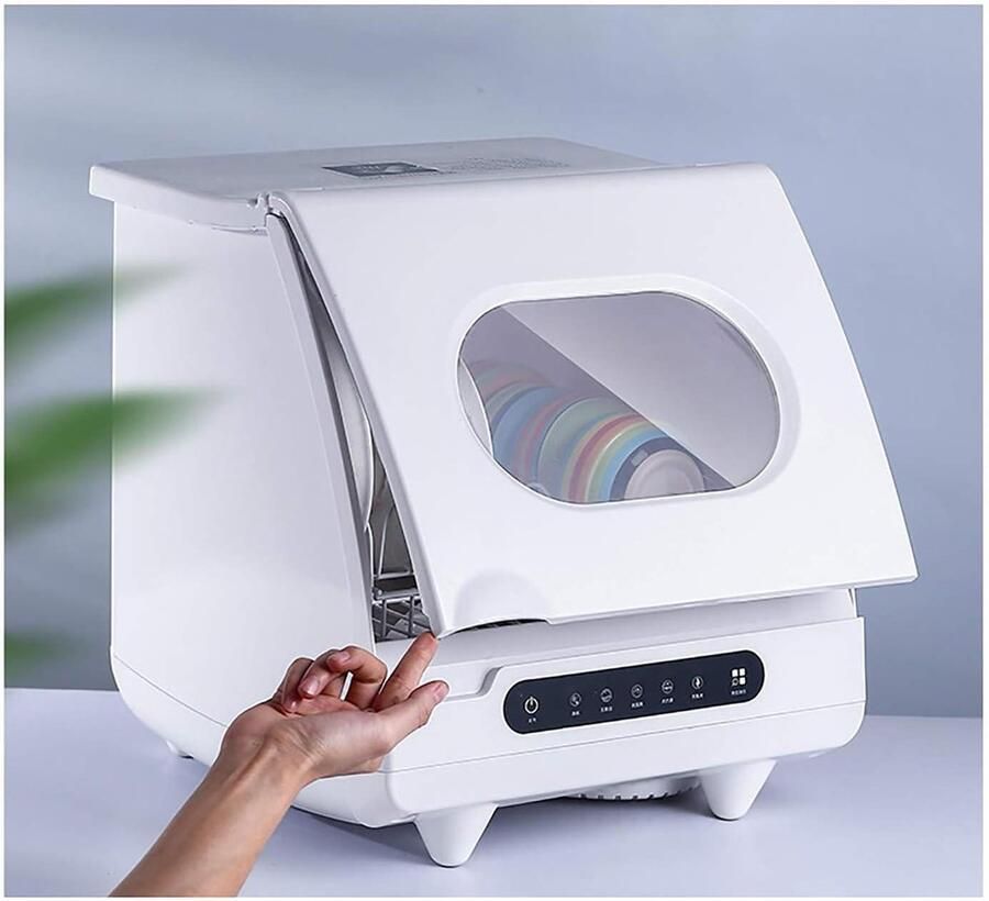 Tafelblad vaatwasser Mini vaatwasser Huishoudelijk gebruik Intelligente automatisering 1 mand Wit