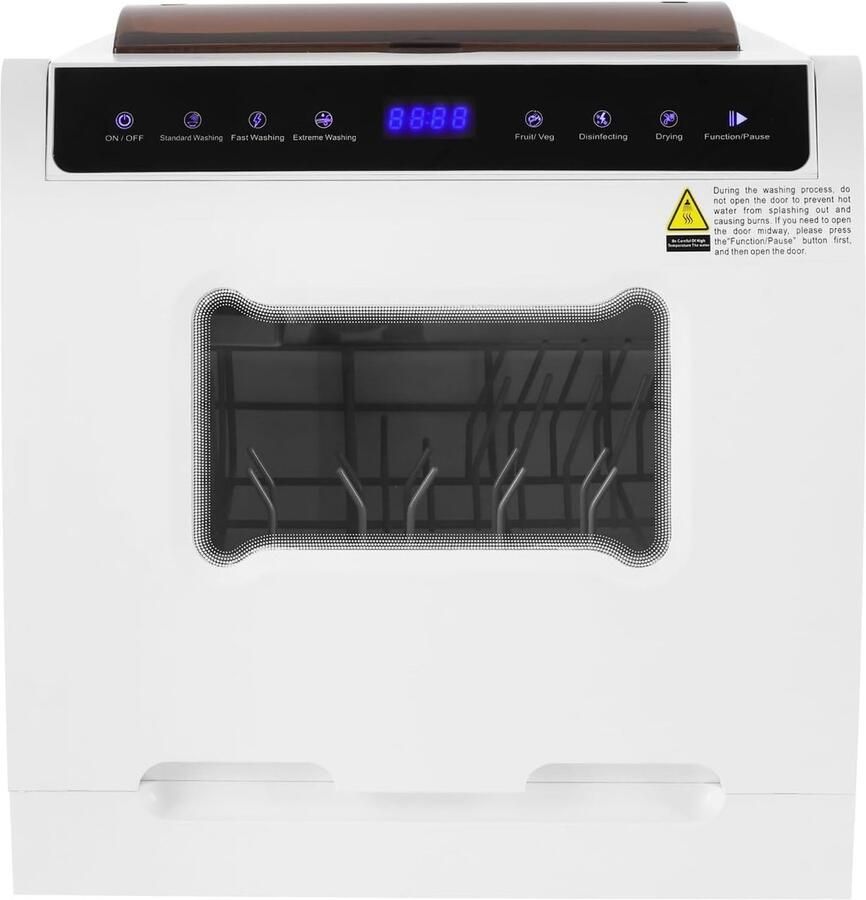 Tafelmodel Vaatwasser Compacte Afwasser Snel Schoon Maken 6 Programma's Touch Bediening