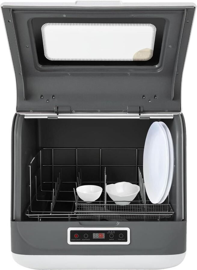 Tafelvaatwasser Compacte machine Keuken Gemak 360 graden reiniging 4-6 couverts Wit