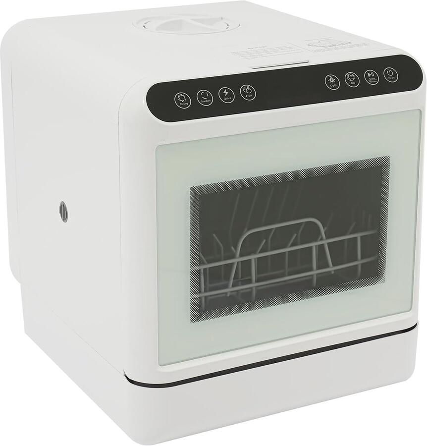 Tafelvaatwasser Kleine vaatwasser Snel schone vaat Zes liter reservoir 46x46x41 cm Wit - Foto 1