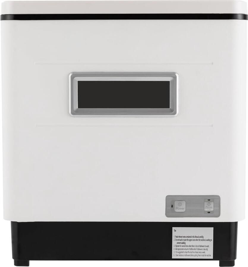 Tafelvaatwasser Mini vaatwasser Kleine ruimtes 70 graden hitte functie 42x38x46 cm Wit