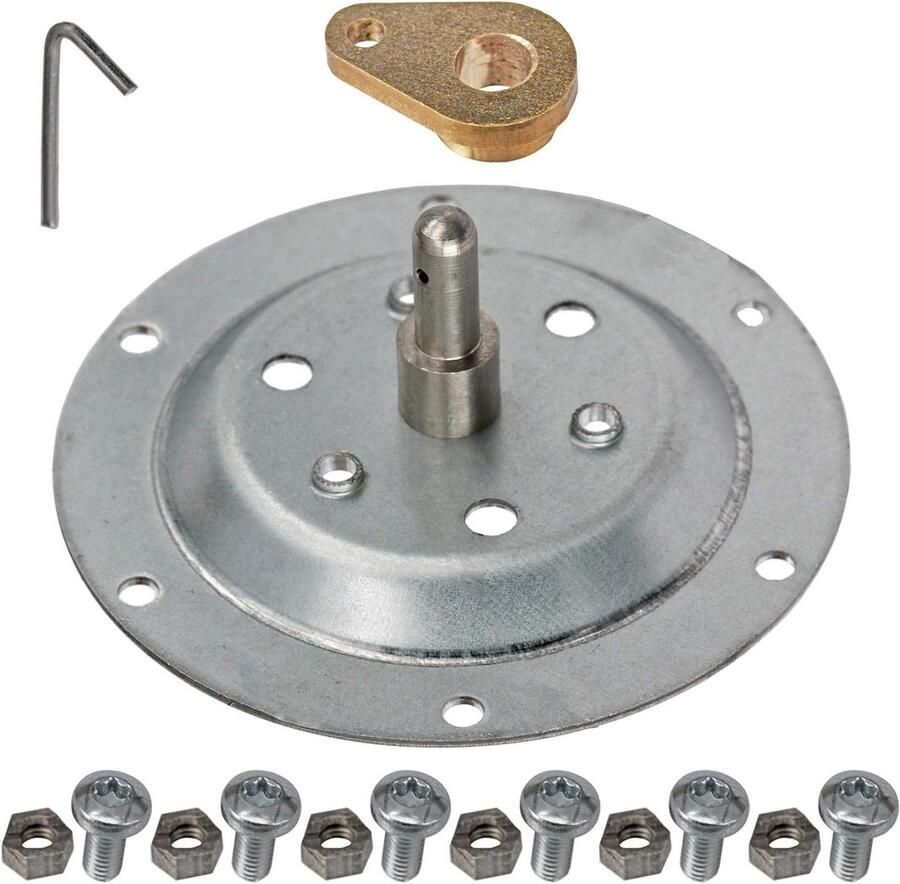 Trommel As Set Droger Onderdelen Droger Reparatie Inclusief Lager 99 mm Zilver