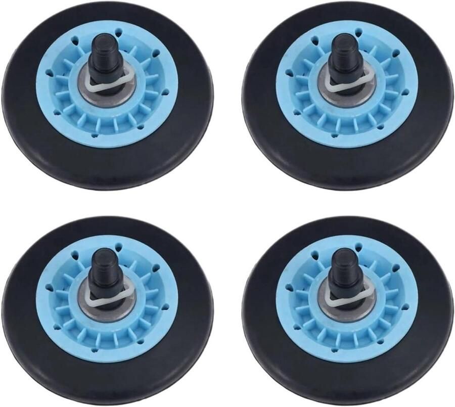 Trommelrol en As Kit Droger Reparatie Onderdelen Droger Repareren Vervangt DC97-16782A 4 stuks Niet gespecificeerd