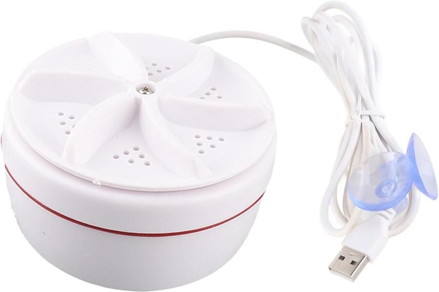 Ultrasone Wasmachine Mini Wasmachine Kleding Reinigen Compact Draagbaar 6 kg Wit