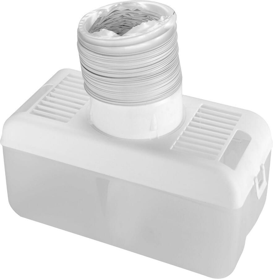 Universele afvoerlucht condensbox voor afvoerdrogers