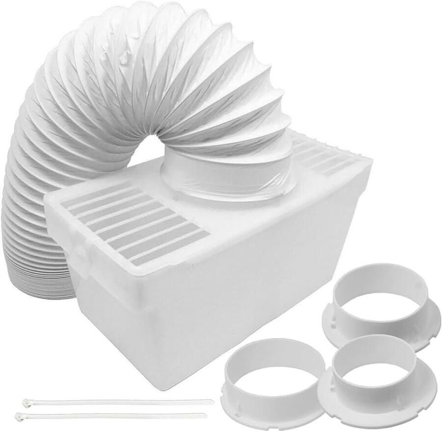 Universele Ontluchtingslang Condenser Doos Kit met 3 x Adapters voor Wasdroger (1 2m)