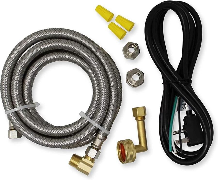 Universele Inbouwset Vaatwasser met 6' Connector en 3-draads Netsnoer