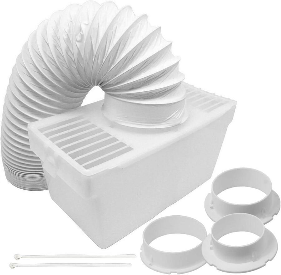 Universele Ventilatorslang Condensator Set met 3 Adapters Geschikt voor Wasdrogers