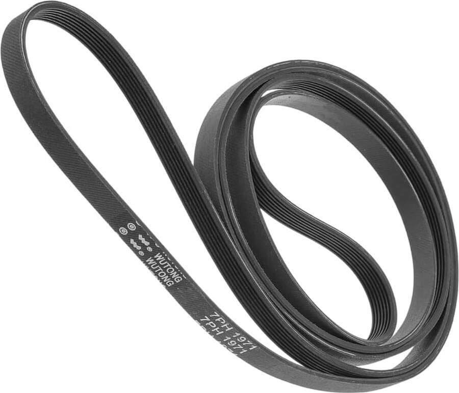 V-riem Droogriem Trommel Aandrijving Exacte Pasvorm 7 Ribben 1971mm Zwart