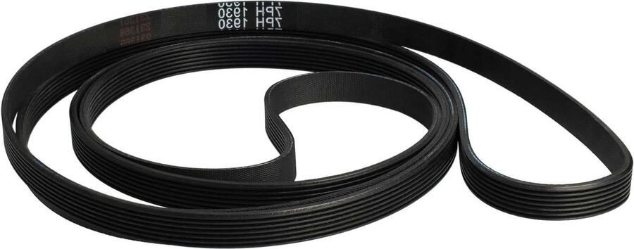 V-riem wasdroger Aandrijfriem droger Trommel laten draaien Precisie pasvorm 193 cm Zwart