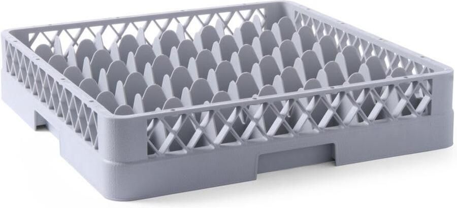 Vaatwaskorf Glazenrek Glazen Wassen 49 Vakken 50x50 cm Grijs