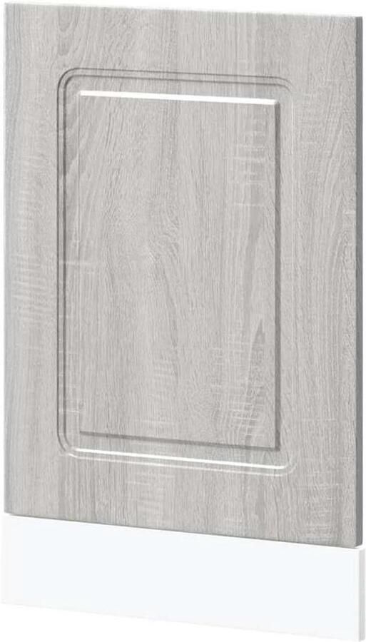 Vaatwaspaneel Vaatwasser deurpaneel Keuken Beschermen Bewerkt Hout Materiaal 45 x 15 x 67 cm Grijs Sonoma