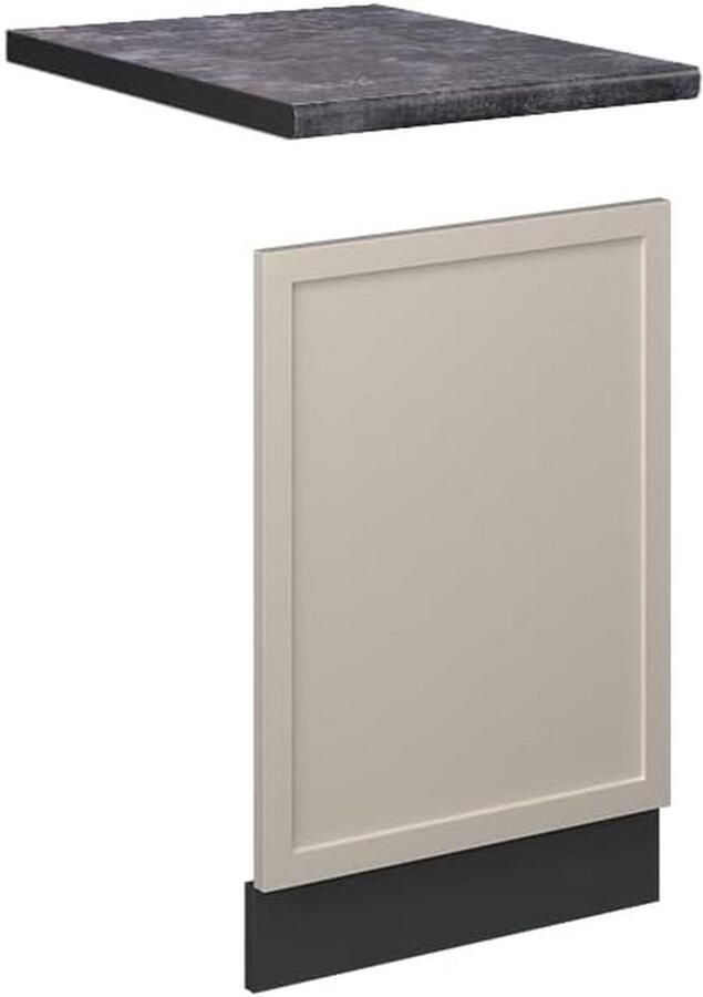 Vaatwasser Frontpaneel 45 cm Grijsbeige voor Inbouwkeuken