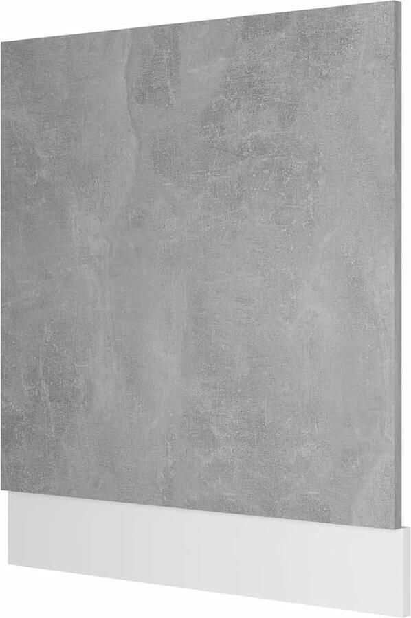 Vaatwasser Frontpaneel Deur Vaatwasser Keuken Integratie Hout Materiaal 59.5 x 3 x 67 cm Betongrijs