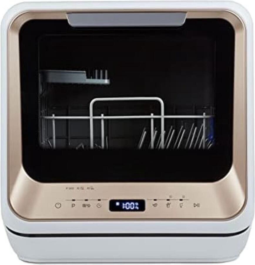 Vaatwasser mini Vaatwasser smal Vaatwasser compact Kleine vaatwasser 44 x 42 x 43 5 cm 13 5 kg 5 liter Goud