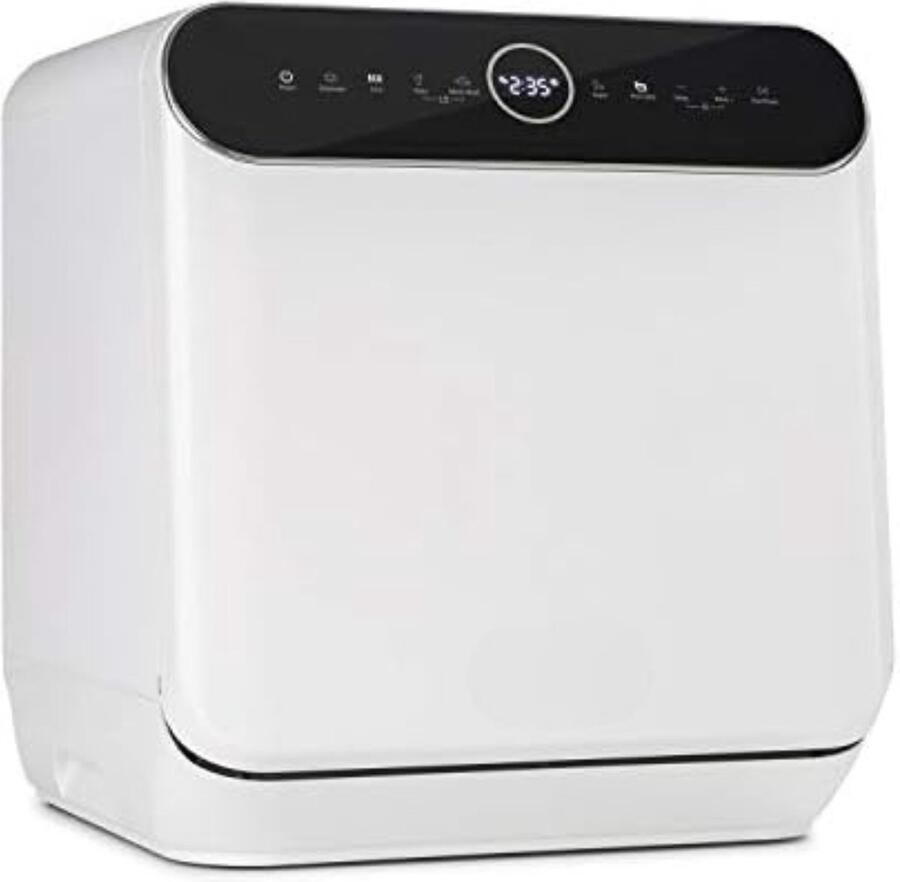 Vaatwasser mini Vaatwasser smal Vaatwasser compact Kleine vaatwasser 58 6 x 54 8 x 53 6 cm 14 5 kg 6 liter Wit