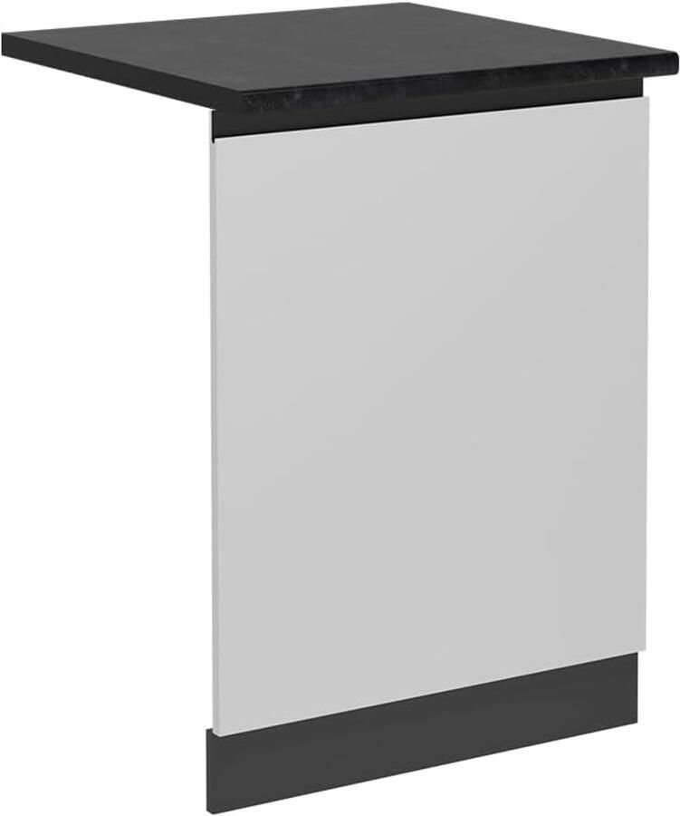 Vaatwasser Paneel Keuken Front Keuken Inbouw Modulair Ontwerp 60 cm Breed Wit