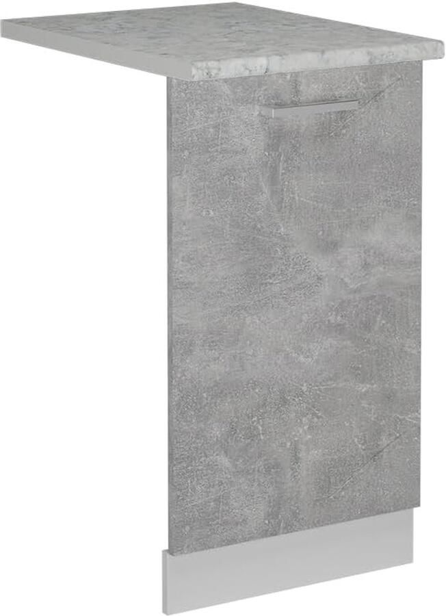 Vaatwasser Voordeur Betonlook 45 cm Stijlvolle Keukendeur AP Marmer