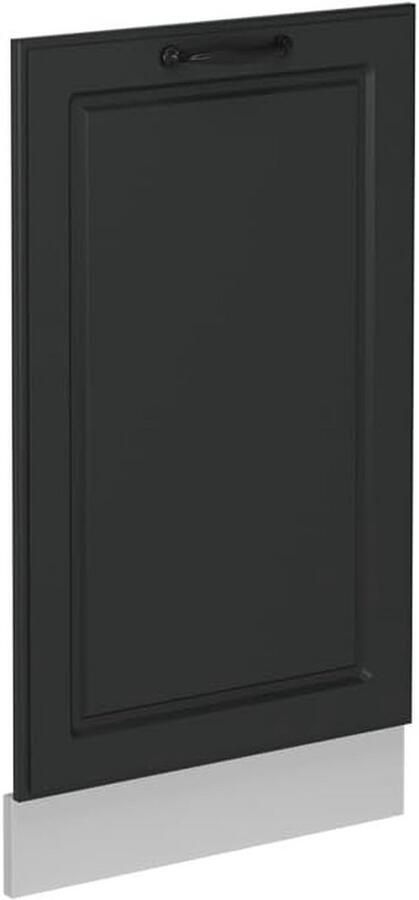 Vaatwasserfrontpaneel 45 cm Antraciet Landhuisstijl